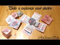 Tuto Scrapbooking - Boite à explosion porte photos - Fête des grand-mères