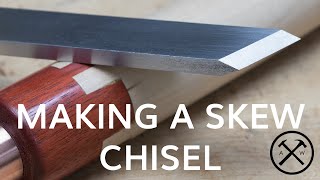 Althoff Woodshop - Making a Skew Chisel by Althoff Woodshop 17,954 views 6 years ago 6 minutes, 21 seconds