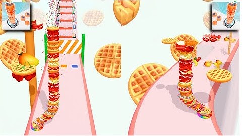 Pancake Run All Levels Mobile Game Walkthrough iOS, Android Gameplay Max Level SGUEHKV