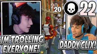 Clix POPS OFF In Tournament & Drops 22 While Getting TROLLED By NRG RONALDO! - Fortnite Season 4