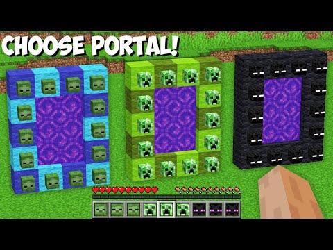 New SECRET WAY TO BUILD MOB PORTAL in Minecraft ! CHOOSE BETTER MOB PORTAL !