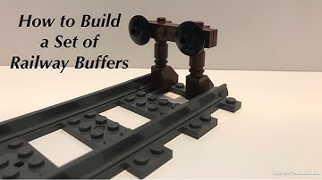 How to Build a set of Railway Buffers out of Lego
