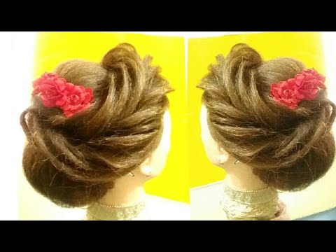 Repeat Bun Hairstyle Bun Hairstyle With Puff Bridal Puff Hairstyle