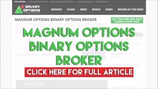 Magnum Options Binary Options Broker