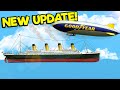 Driving the TITANIC into a TSUNAMI in the NEW Update! - Floating Sandbox Gameplay