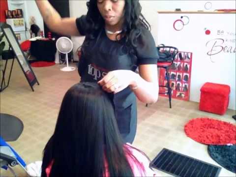 Full Sew In Weave With Side Bangs Youtube