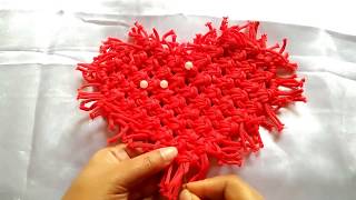 How to make Macrame heart shape wall hanging /Valentine's Day craft love design