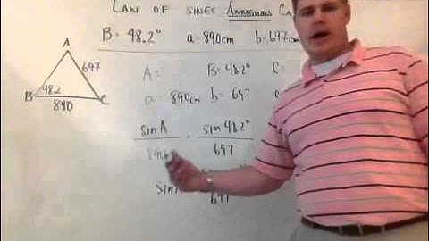 Solving a triangle / law of sines ambiguous case