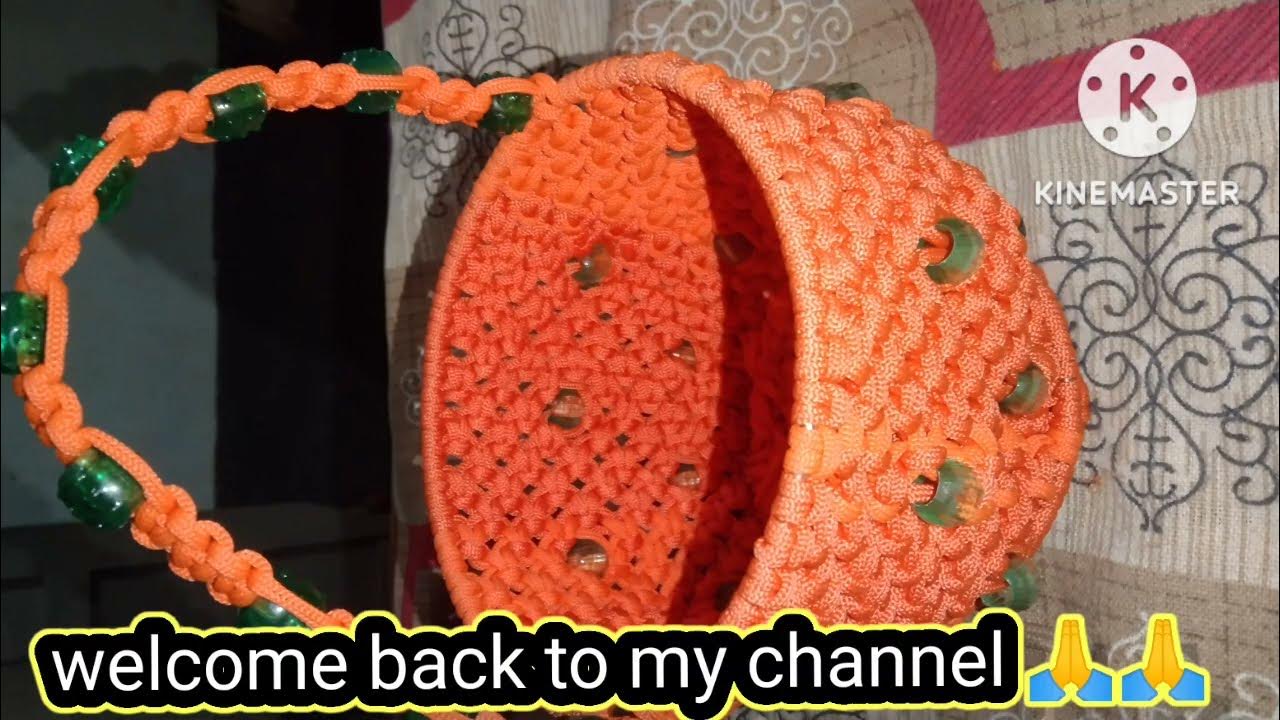 new macrame basket .how to make Macrame Flower Basket .🧺/new design for