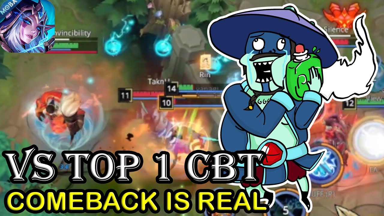 Dota 2 Mobile VS TOP 1 CBT!!! Comeback Is Real ACM AUTOCHESS MOBA!!!