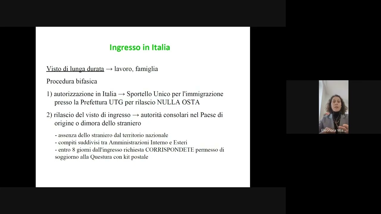 Le tipologie di permesso di soggiorno. Possibilità di rinnovo e conversione | Webinar SOFIA2-SALUS