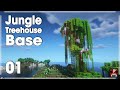 Minecraft Timelapse - Let's Build a Jungle Treehouse Base! - Pt. 1