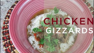 How to make Chicken Gizzards with Rice