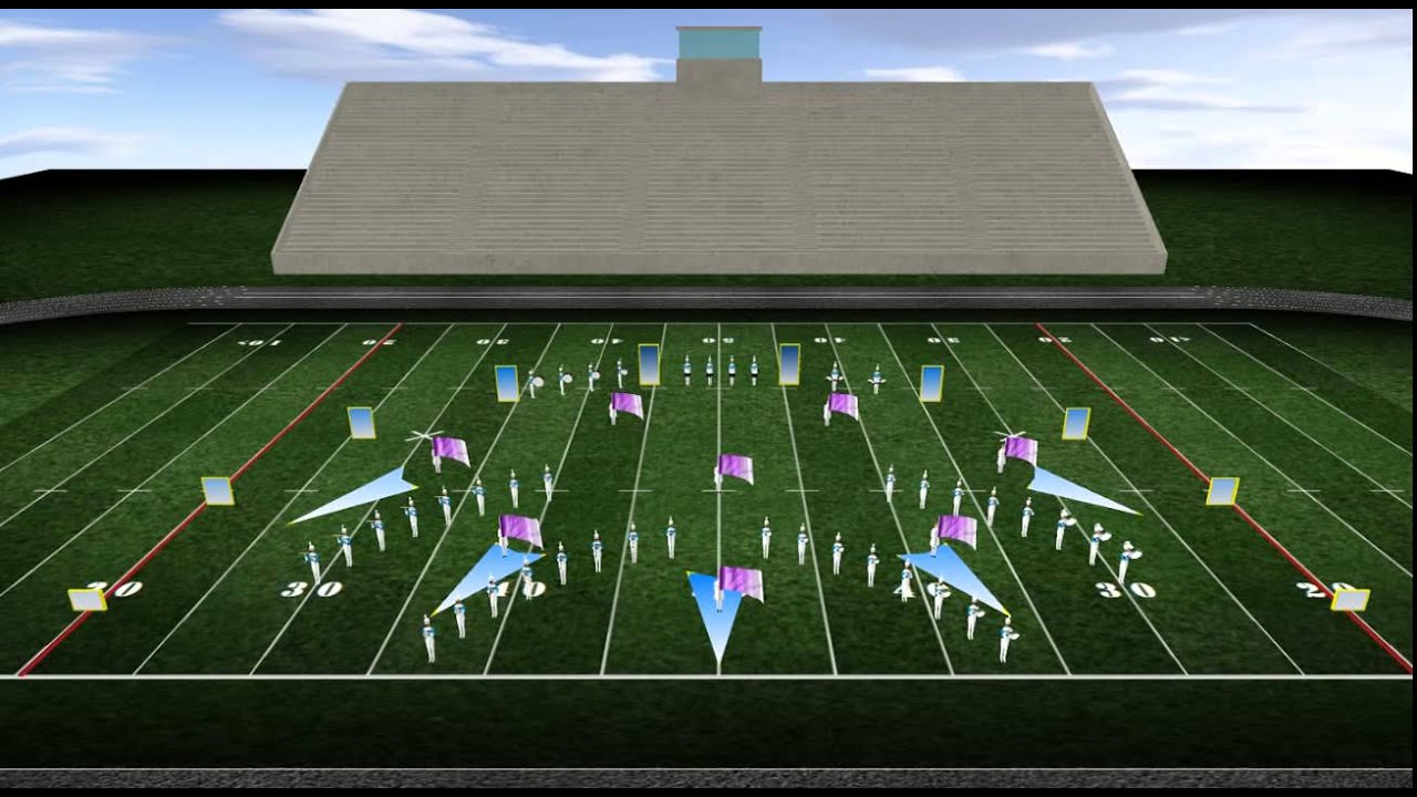 Marching Band Drill Atlantis Music by Key Poulan YouTube