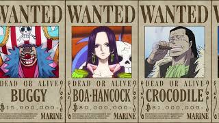 One Piece All Seven Warlords Of The Sea Bounties