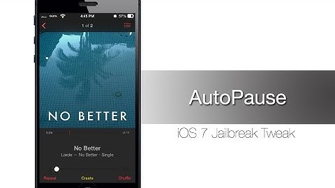 AutoPause - iOS 7 Jailbreak Tweak: Hands-on - iPhone Hacks