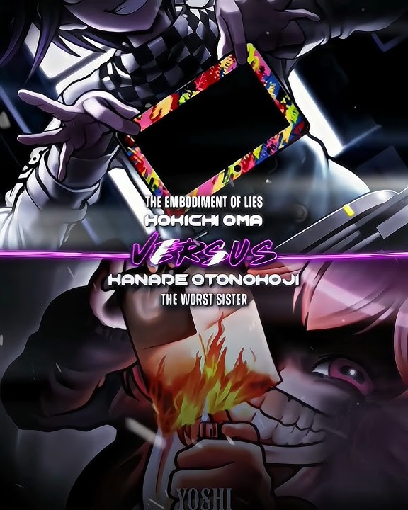 Kokichi Oma vs Kanade Otonokoji #shorts #danganronpa