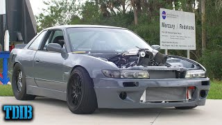 Nissan Titan Swapped 240SX Review! Supercharged MAYHEM From a Truck Engine?