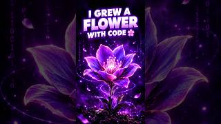 Magical Glowing Flower Bloom Animation with HTML & CSS 🌸✨ #shorts #coding #webdevelopment #viral