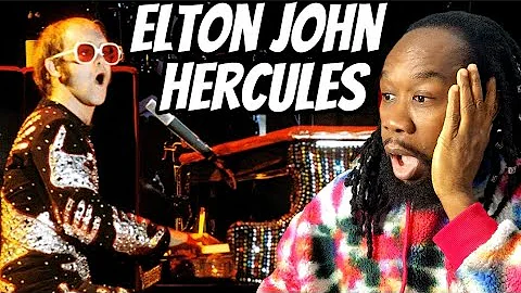 ELTON JOHN Hercules REACTION - I cant believe how fresh and young he sounds! First time hearing