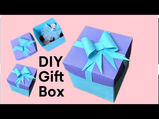 HOW TO MAKE GIFT BOXES 🎁 - STEP BY STEP, Partypop DIY🎉