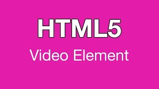 Html5 Video Element In Background Of Div Tutorial