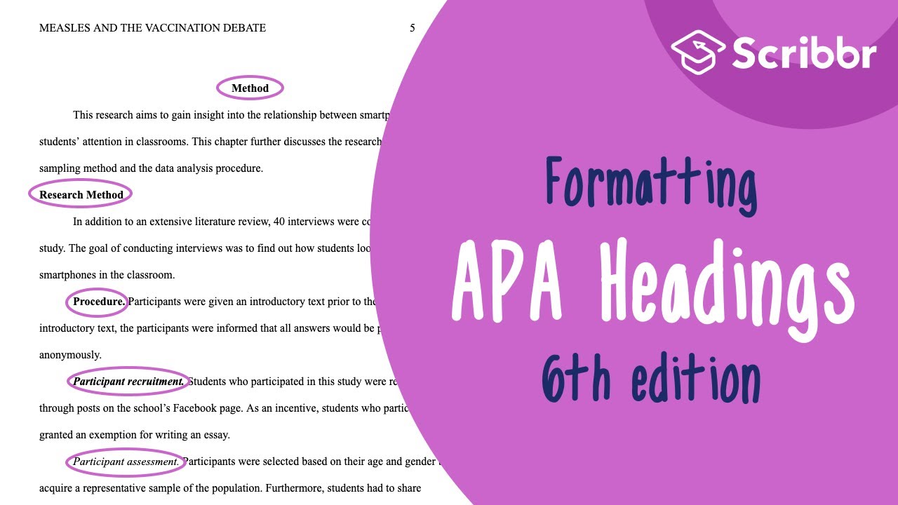 how to use headings in apa research paper