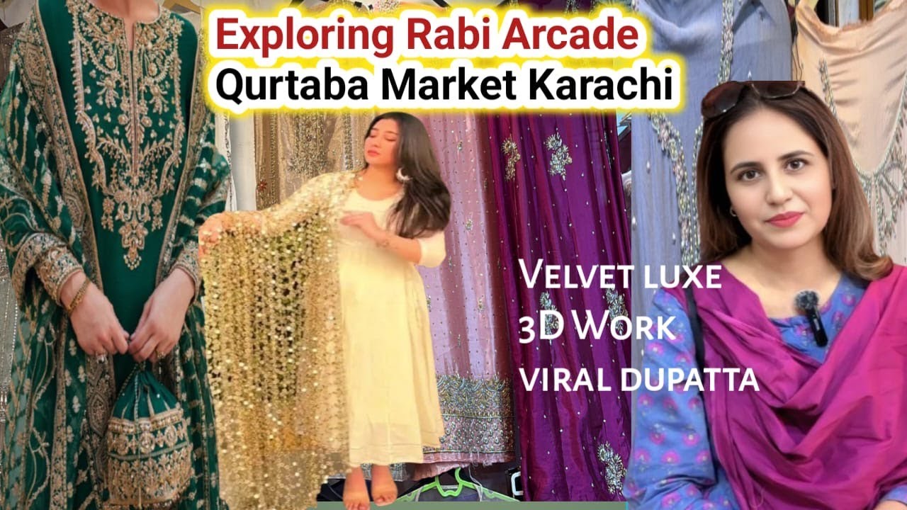 Explore Qurtaba Market | From Casual Wear to Embellished Wedding Dresses | Viral Sheesha dupatta