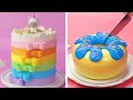 15+ Cute Birthday Cake Decorating Compilation You'll Love |  Homemade Easy Rainbow Cake Ideas