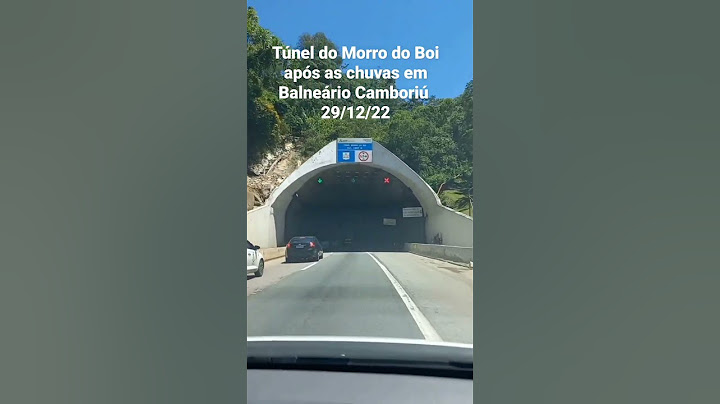Túnel do Morro do Boi em Balneário Camboriú após as chuvas