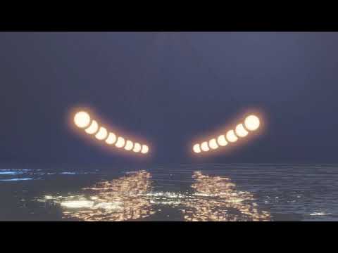 Pendulum wave animation - complete form.