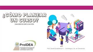 Cómo planear un curso universitario