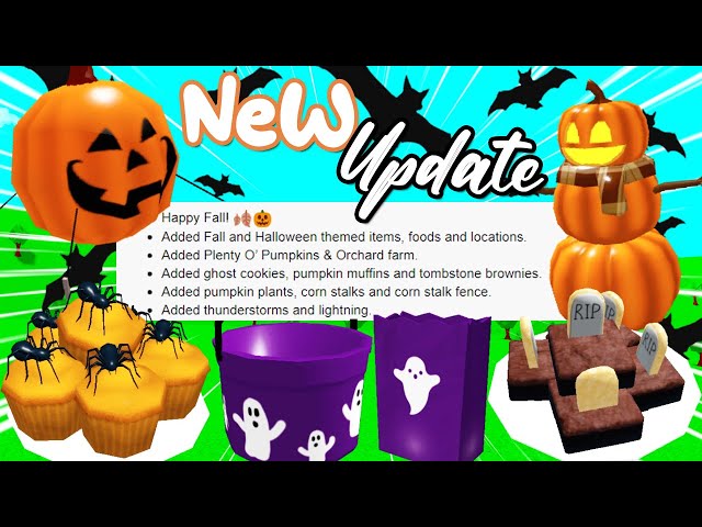 the Bloxburg Halloween Update date is NOT confirmed, just a theory! @ , bloxy burgers update