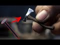 Forging World&#39;s Smallest Axe from a Nail