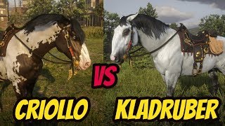 Criollo VS Kladruber Best Horse ?! Red Dead Online !