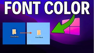 How To Change Desktop Icon Font Color In Windows (2025)