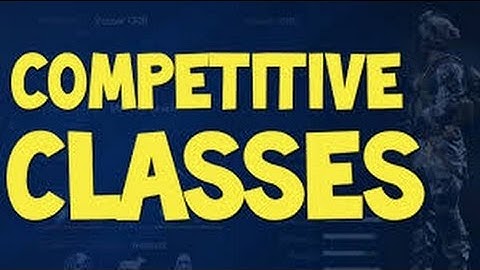 Cod Ghosts: competitive Dom Class Setups 2014