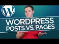 Posts vs. Page | Difference & When to Use Each: WordPress for Beginners Tutorial