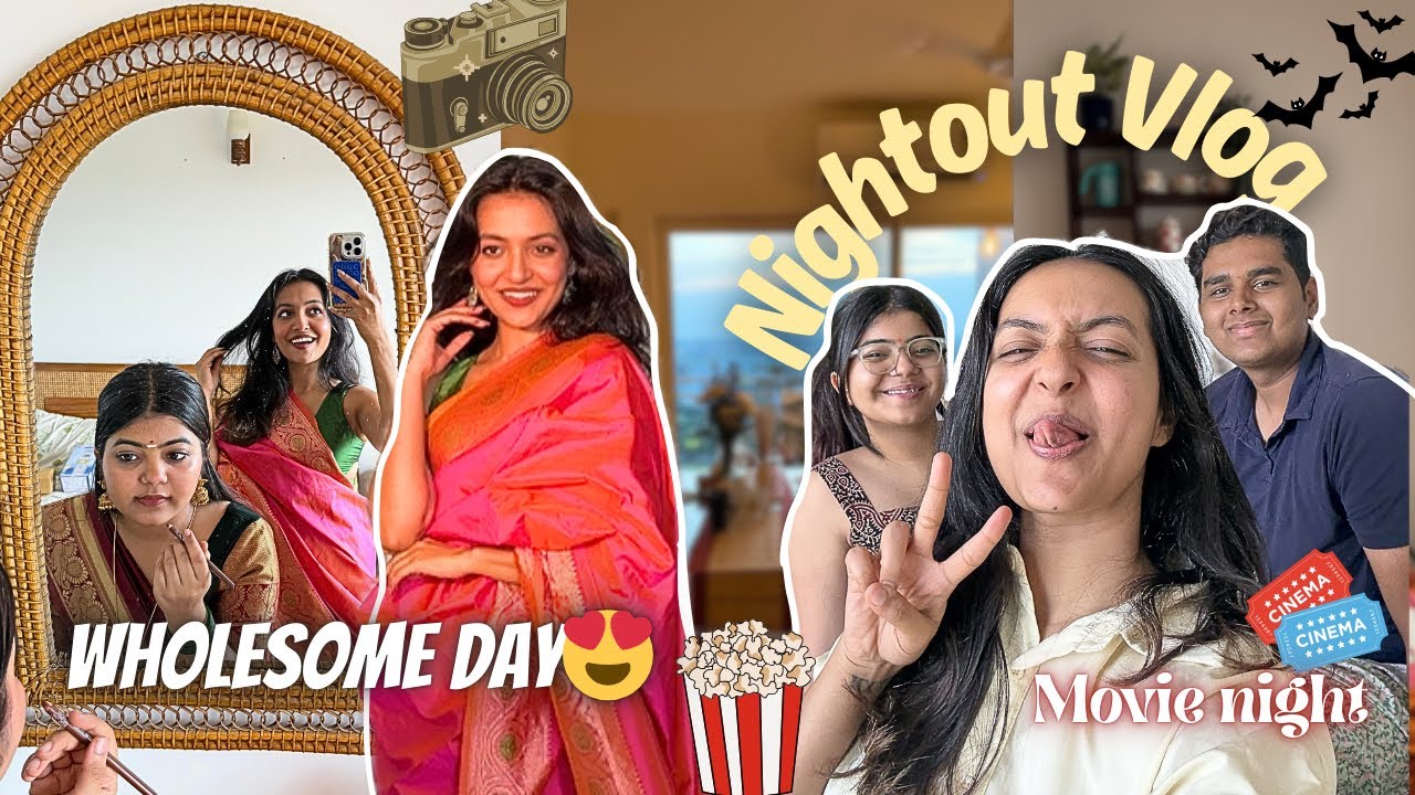 Pointless Nightout vlog😍✨❤️4 shoots in a day🤧Horror movie night👻😨||Yashasvi Rajpoot|| 