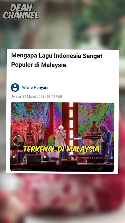 Kenapa Lagu Indonesia Terkenal Di Malaysia, Dan Sebaliknya #shorts