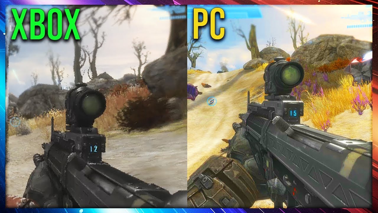 How does Halo Reach on PC improve over Xbox 360?