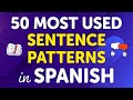 Mastering the Top 50 Most Used Spanish Sentence Patterns: Usage and Many Examples