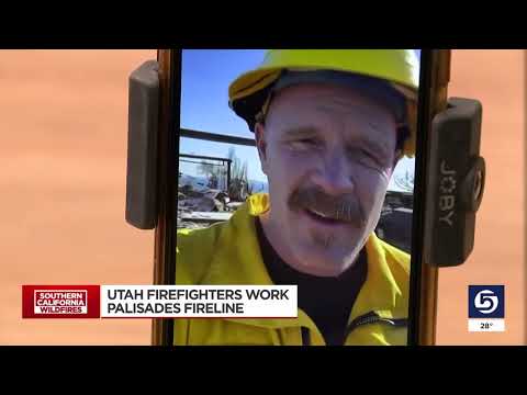 Utah firefighters work