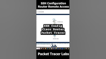 How to Configure SSH on Cisco Router | Secure Remote Access Setup #cisco #ccna #packettracer #ssh
