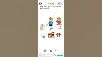 Brain out level no.56 Help them get on a blind date successfully