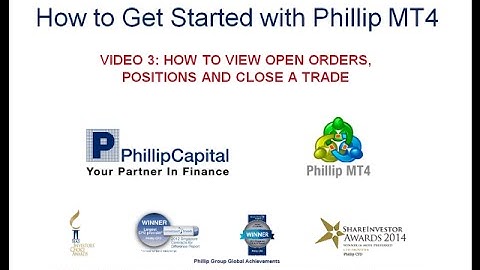 Metatrader 4 Tutorial: How to amend and cancel Open Orders with Phillip MT4 (Part 3 of 5)
