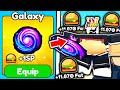 I bought insane galaxy food and became biggest player in roblox eat simulator