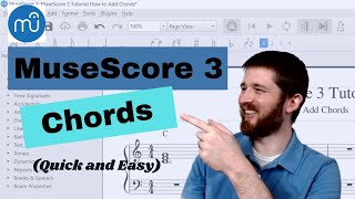 How to Add Chords and Chord Symbols in MuseScore 3, Enter Chord Notation Complete Walkthrough 2020