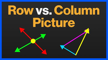 Row vs Column Picture of Ax = b | Visualizing Systems of Equations