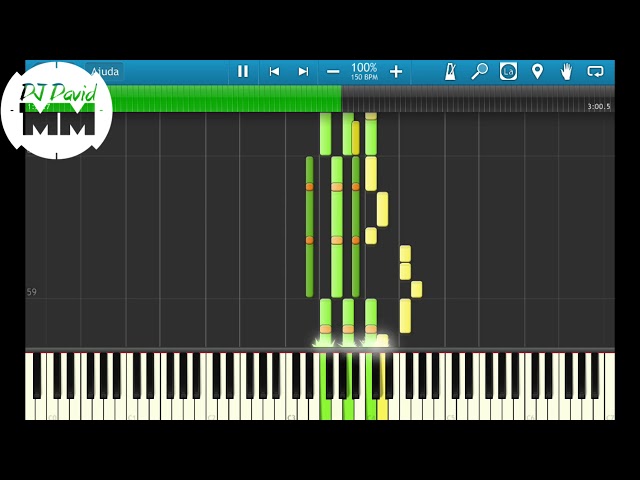 MC Bruninho - Jogo do Amor - Piano tutorial - MASTER TECLAS 